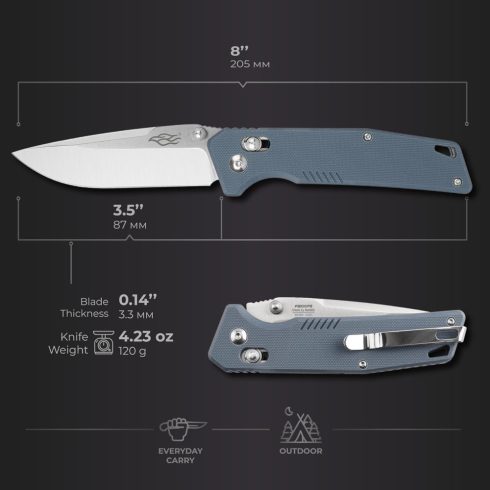 Knife Ganzo Firebird FB7601 - Gray