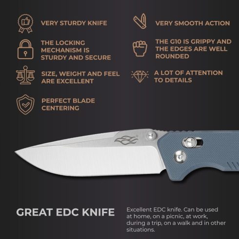 Knife Ganzo Firebird FB7601 - Gray