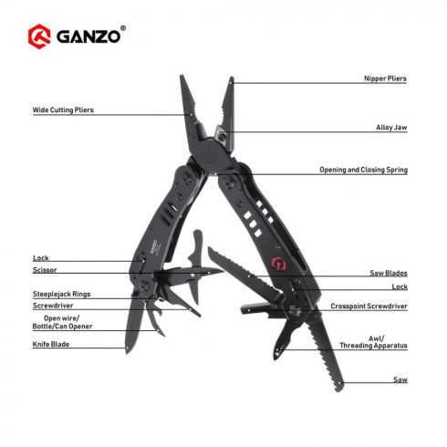 Multi-Tool Ganzo G302-B - black
