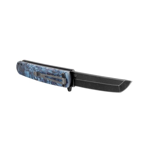 Ganzo 626 Grey, samurai motif