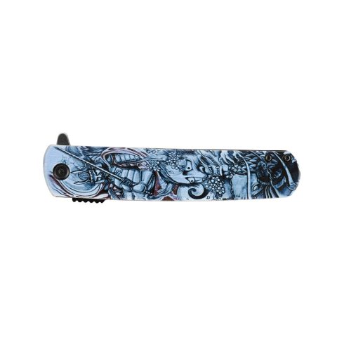 Ganzo 626 Grey, samurai motif