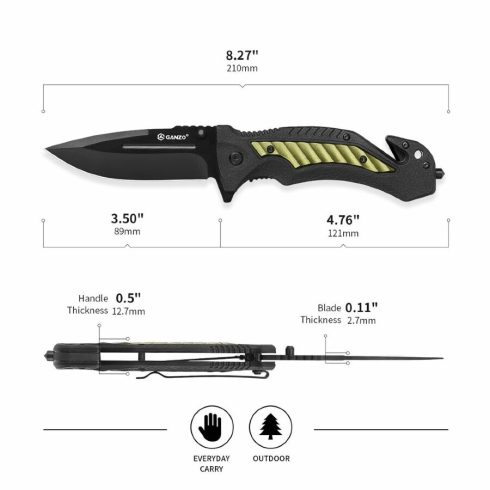 Knife Ganzo G628 - green