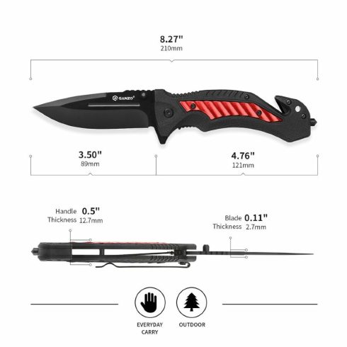 Knife Ganzo G628 - red