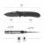 Knife Ganzo G704B (Black)
