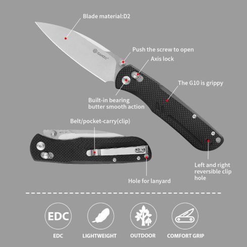 Knife Ganzo G771 - Green