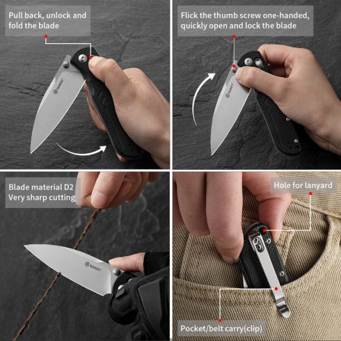 Knife Ganzo G771 - Grey