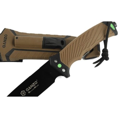 Ganzo G8012V2 - Survival Knife (Brown)