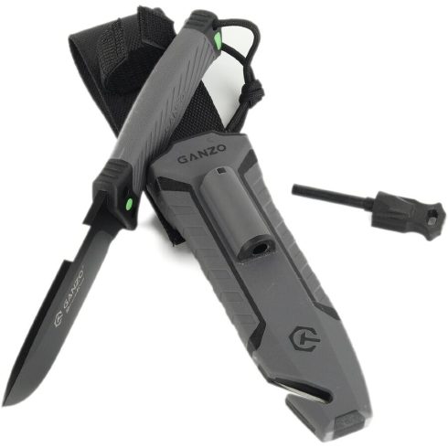 Ganzo G8012V2 - Survival Knife (Gray)