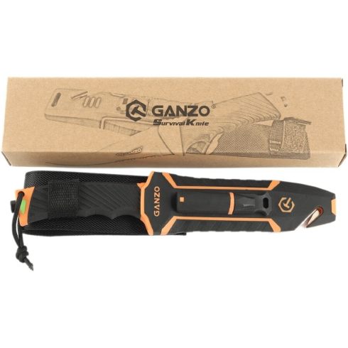 Ganzo G8012V2 - Survival Knife (Orange)
