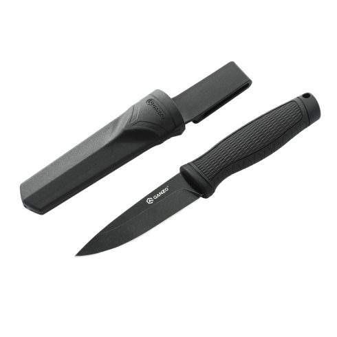 Ganzo G806BW - fixed handle knife with belt clip - Black
