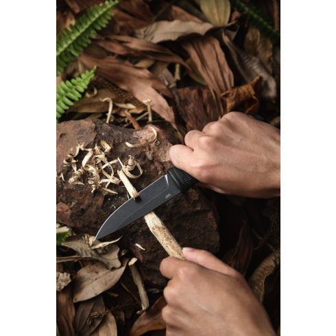 Ganzo G806BW - fixed handle knife with belt clip - Black