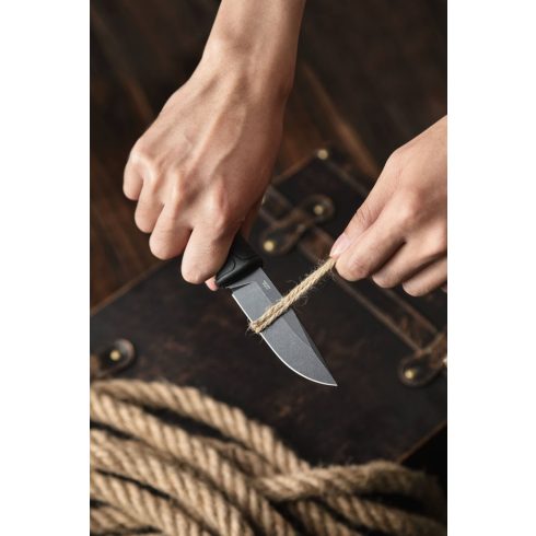 Ganzo G806BW - fixed handle knife with belt clip - Black