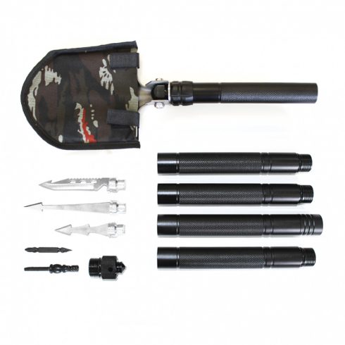 Shovel Adimanti HK 001 Multifunctional shovel 8 in 1 - shovel / ice ax / screwdriver / torch / spear sharpener / glass breaker / compass / bag