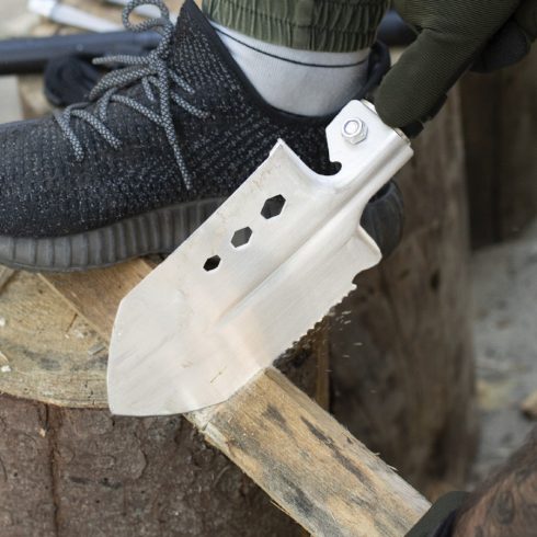 Shovel Adimanti HK 001 Multifunctional shovel 8 in 1 - shovel / ice ax / screwdriver / torch / spear sharpener / glass breaker / compass / bag