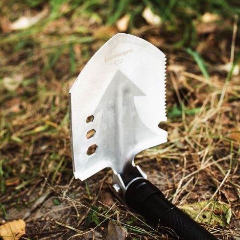 Shovel Adimanti HK 001 Multifunctional shovel 8 in 1 - shovel / ice ax / screwdriver / torch / spear sharpener / glass breaker / compass / bag