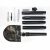 Shovel by Adimanti HK002 Multifunctional shovel - shovel/ hoe/ ax/ flint/ saw/ fish catcher/ screwdriver/ whistle/ opener/ glass breaker/ compass/ ice ax
