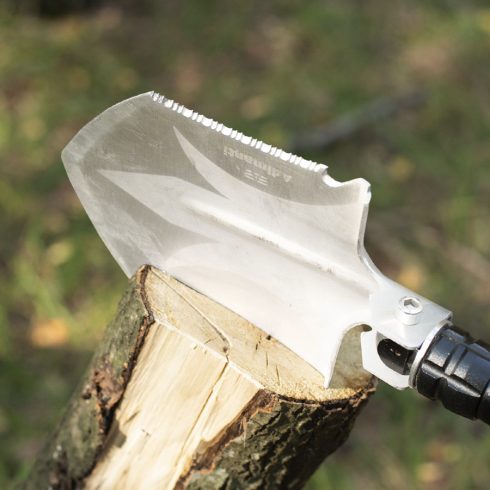 Shovel by Adimanti HK002 Multifunctional shovel - shovel/ hoe/ ax/ flint/ saw/ fish catcher/ screwdriver/ whistle/ opener/ glass breaker/ compass/ ice ax