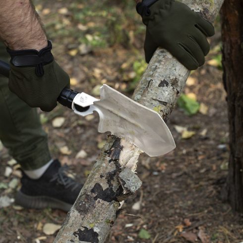 Shovel by Adimanti HK002 Multifunctional shovel - shovel/ hoe/ ax/ flint/ saw/ fish catcher/ screwdriver/ whistle/ opener/ glass breaker/ compass/ ice ax