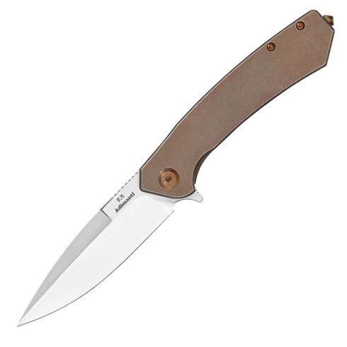 Adimanti by Ganzo SKIMEN TBZ (bronze) - Powder steel blade and Titanium handle